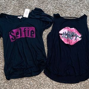 Two Juicy Couture tops